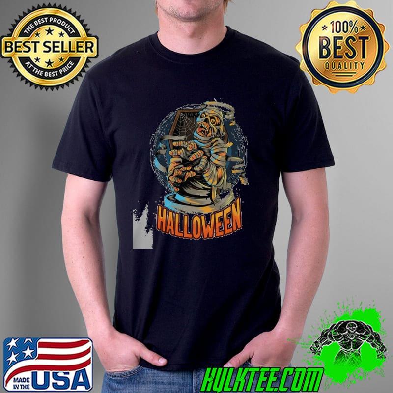 Mummy Comes Out Coffin Skull Halloween T Shirt Unisex Mummy Comes Out Coffin Skull Halloween T Shirt Unisex