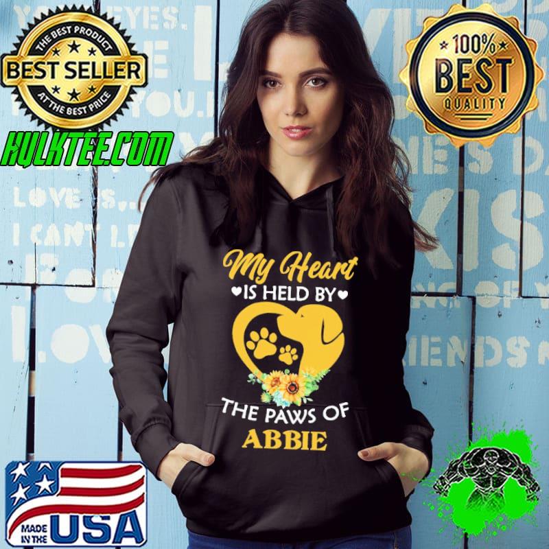 My Heart Is Held By The Paw Of Abbie Sunflower Shirt
