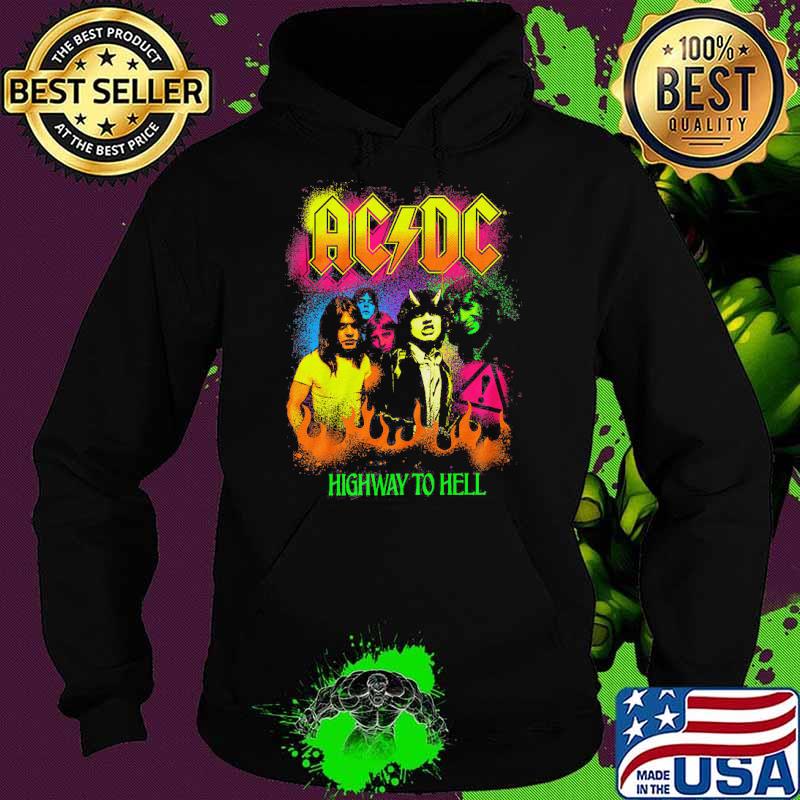 Neon Paint Highway To Hell ACDC Shirt Hoodie Neon Paint Highway To Hell ACDC Shirt Hoodie
