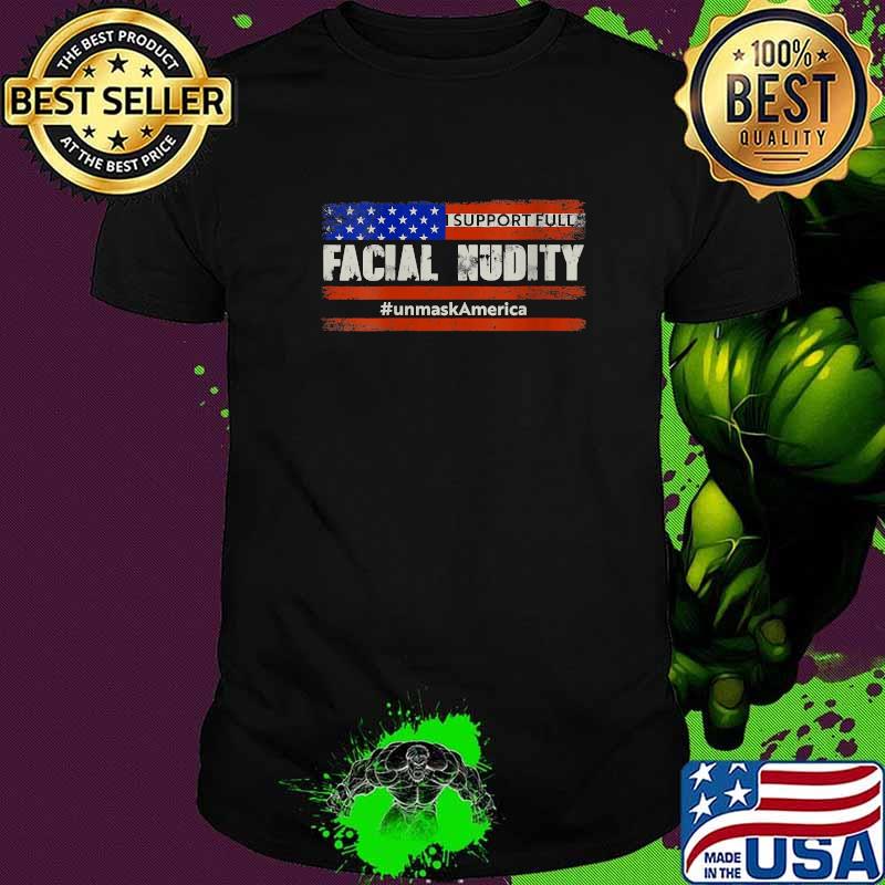 Nice facial nudity American Flag T-Shirt