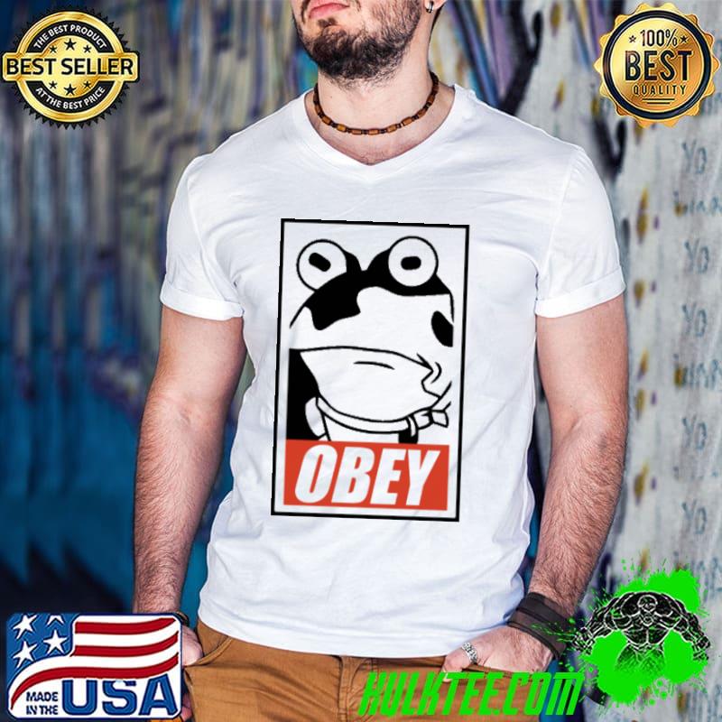 Obey Frog Shirt Guys V Neck Obey Frog Shirt Guys V Neck