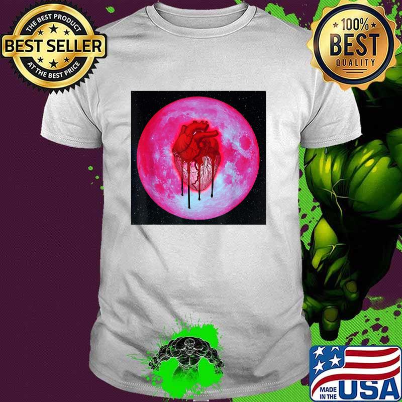 Official heartbreak on a women Full Moon Blood T-Shirt