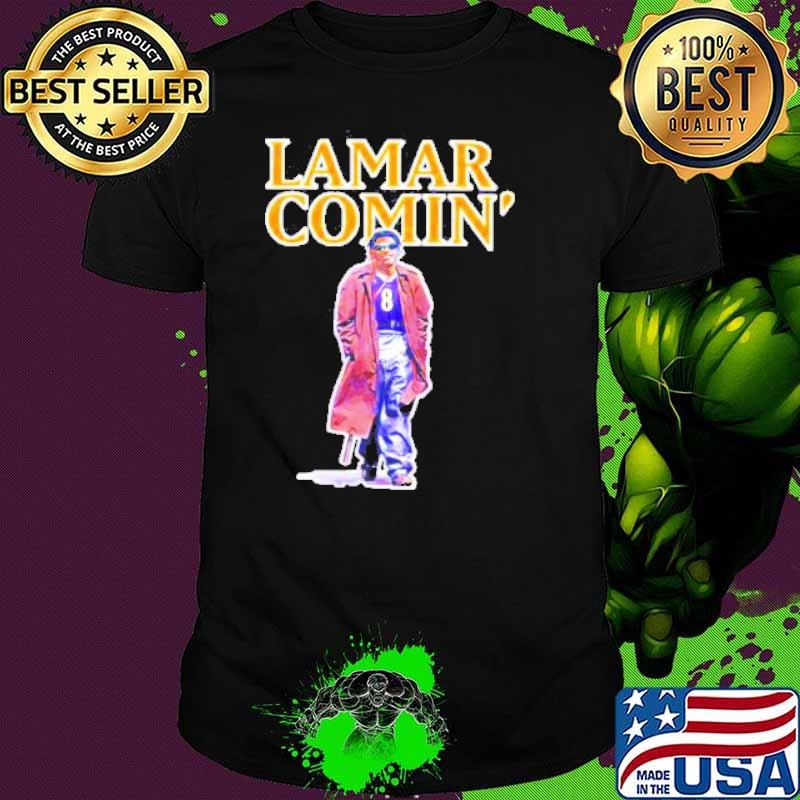 Official Lamar Jackson Lamar Comin’ shirt
