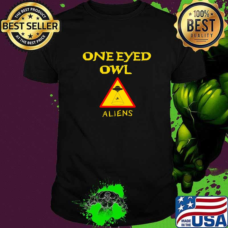 One Eyed Owl OEO Aliens Warning T-Shirt One Eyed Owl OEO Aliens Warning T-Shirt