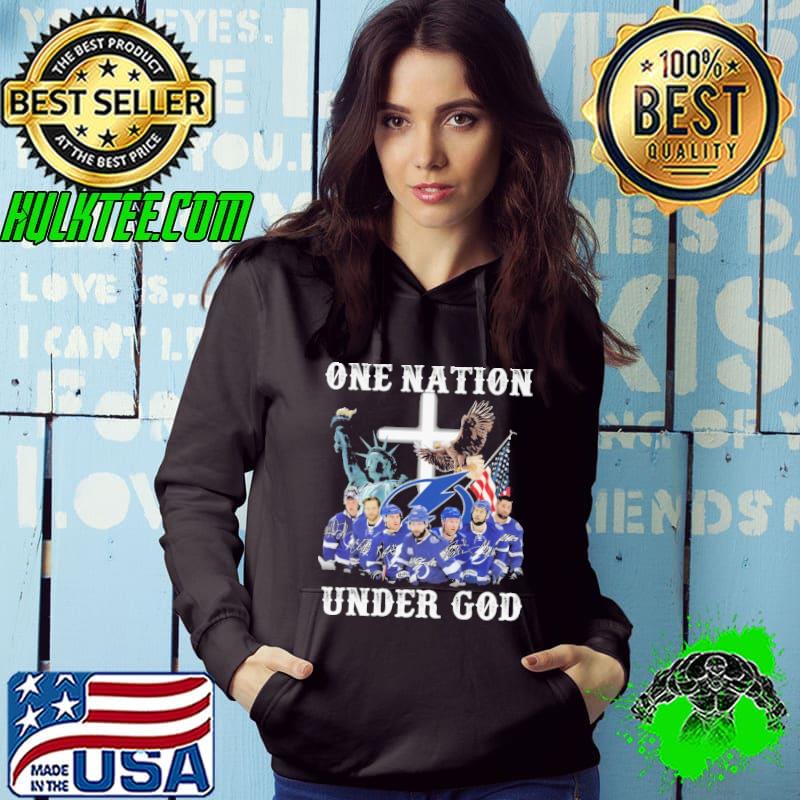 One nation under god tampa bay lightning signatures shirt