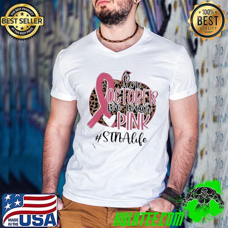 Original in October We Wear Pink Breast Cancer Leopard #STNA Life Shirt Guys V Neck Original in October We Wear Pink Breast Cancer Leopard #STNA Life Shirt Guys V Neck