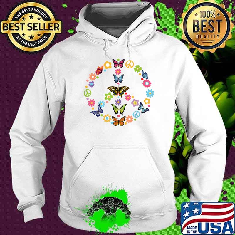 Peace Love Butterfly 70s Tie Dye Vintage Hippie Costume T-Shirt Hoodie Peace Love Butterfly 70s Tie Dye Vintage Hippie Costume T-Shirt Hoodie