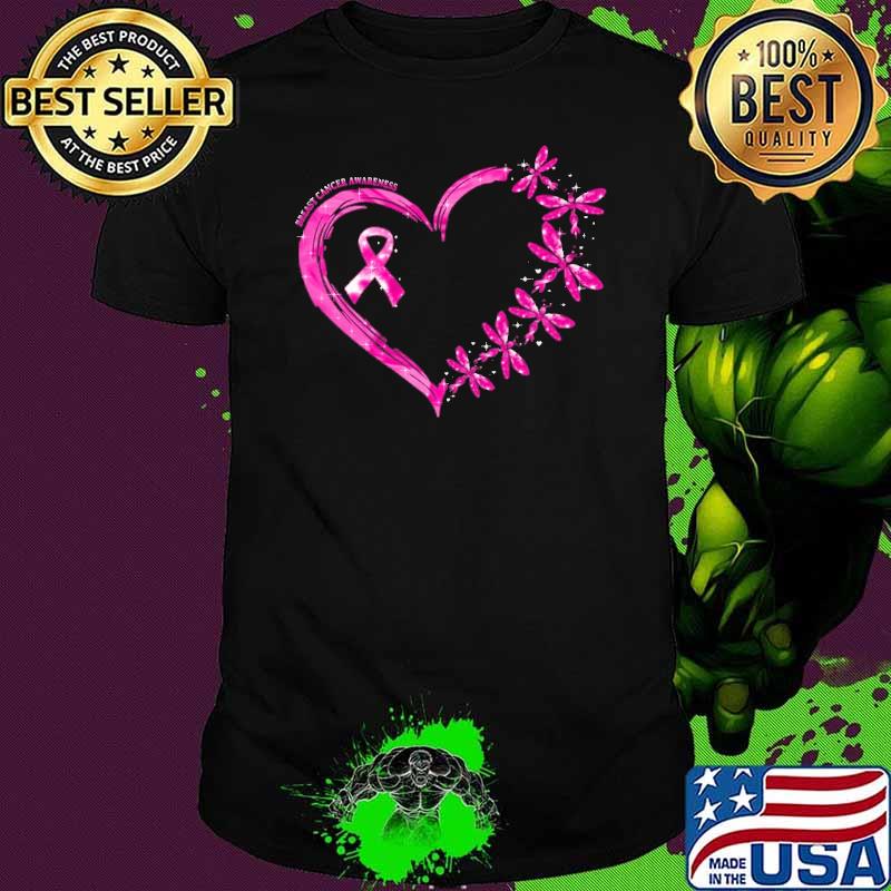 Pink Butterfly Heart I'm A Survivor Breast Cancer Awareness Shirt