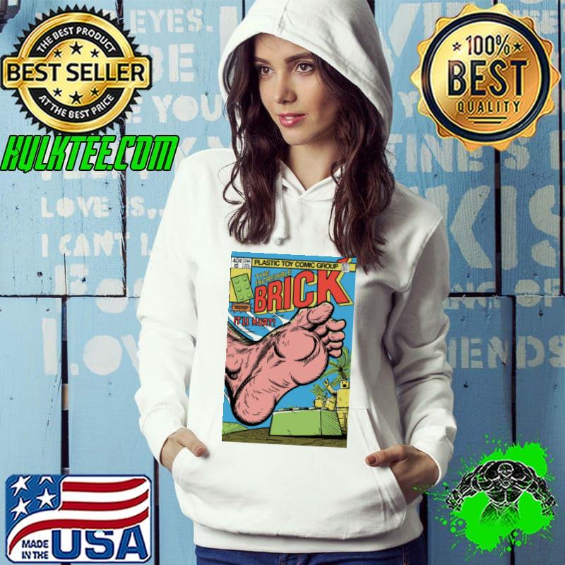 Plastic toy comic group the incredible brick itll hurt shirt
