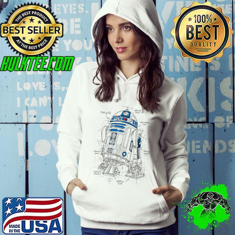 R2D2 Plan Rotating Head Anticulated Arm Shirt