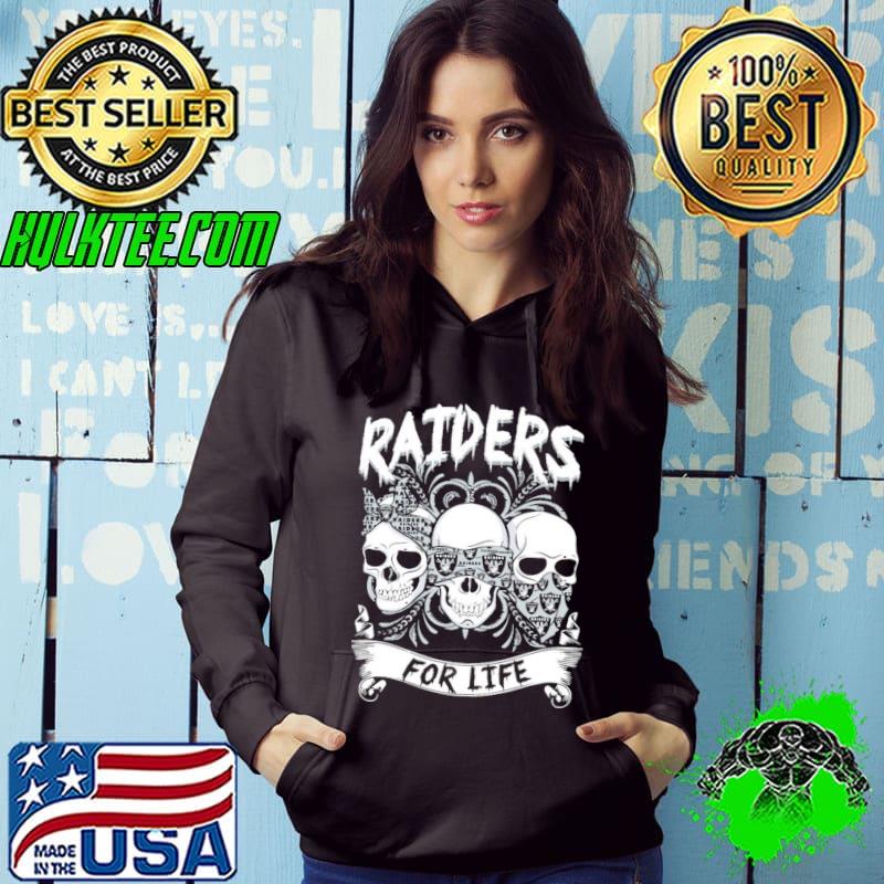 Raiders for life skull Halloween shirt