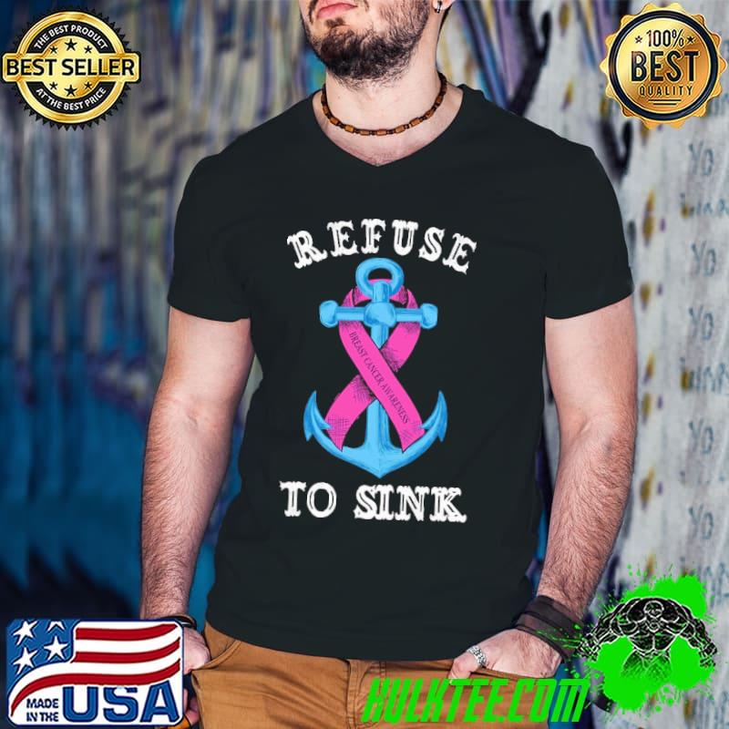 Refuse To Sink Breast Cancer Awareness Shirt Guys V Neck Refuse To Sink Breast Cancer Awareness Shirt Guys V Neck