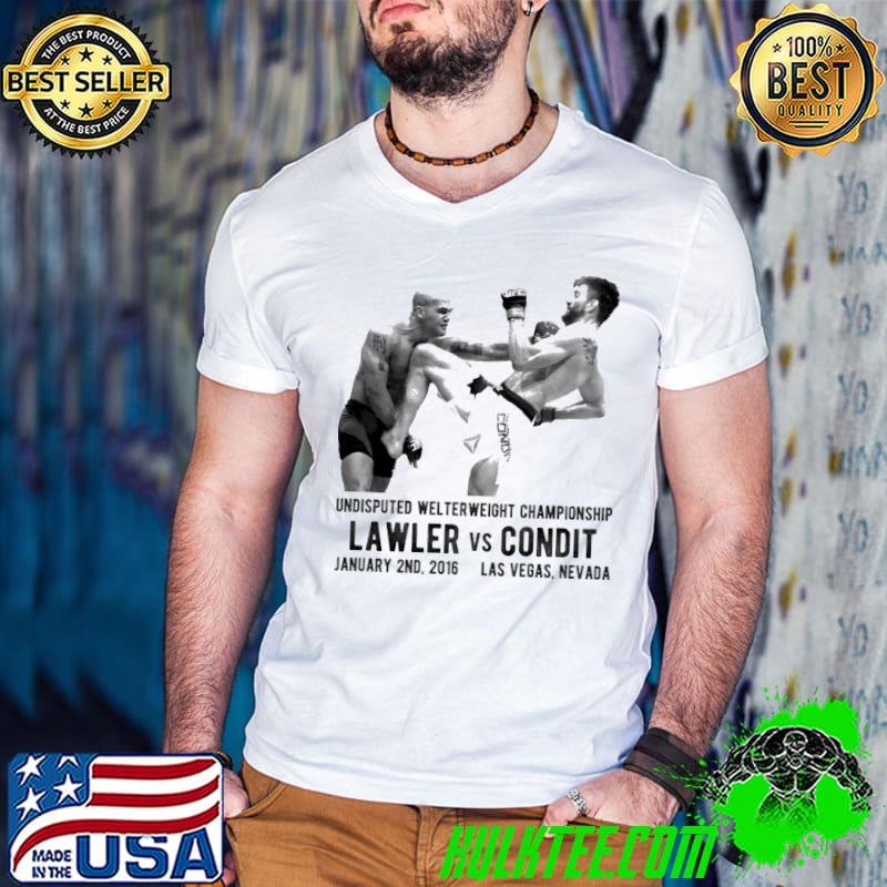 Robbie Lawler Vs Carlos Condit T-Shirt Guys V Neck Robbie Lawler Vs Carlos Condit T-Shirt Guys V Neck