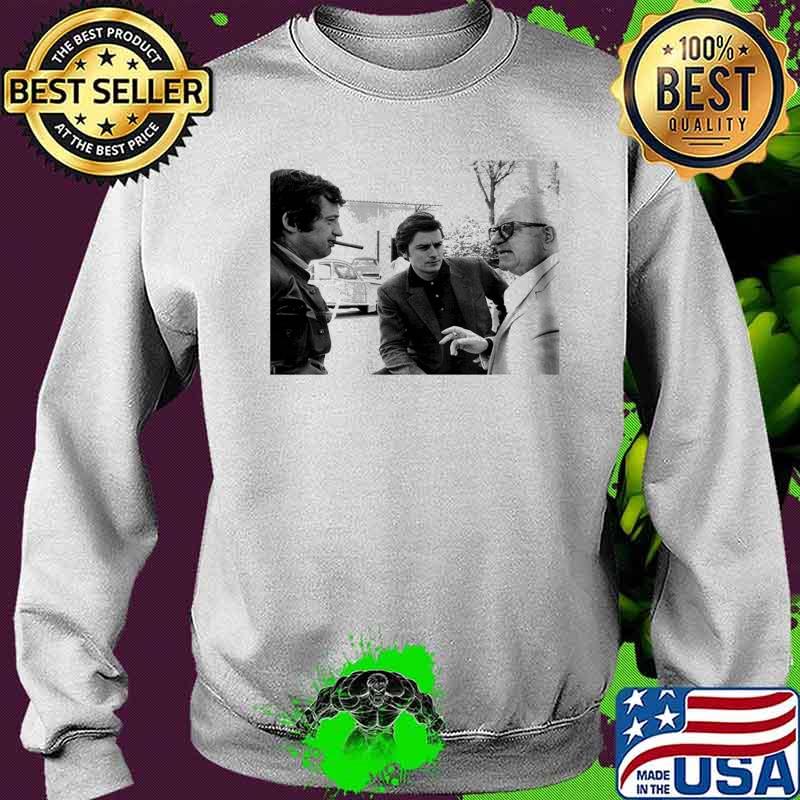 Round Collar jean jean paul belmondo Gabin alain delon s Sweater Round Collar jean jean paul belmondo Gabin alain delon s Sweater