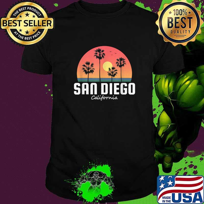 San Diego California Vintage Sunset T-Shirt