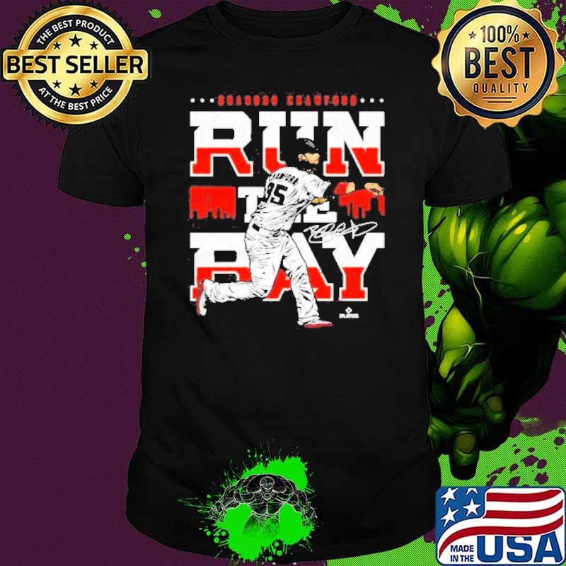 San Francisco Baseball Brandon Crawford run the ray signature shirt