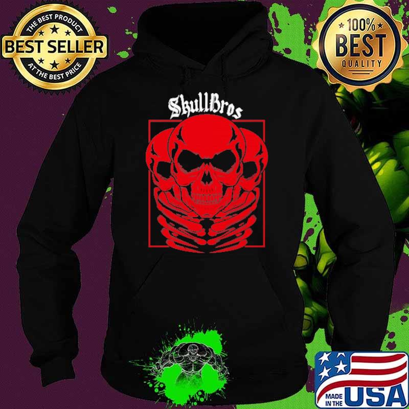 Skullbros three skull red s Hoodie Skullbros three skull red s Hoodie