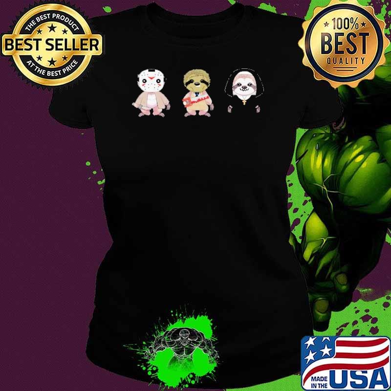Sloth Halloween Movie Shirt Parody Funny Halloween Shirt Ladies tee Sloth Halloween Movie Shirt Parody Funny Halloween Shirt Ladies tee