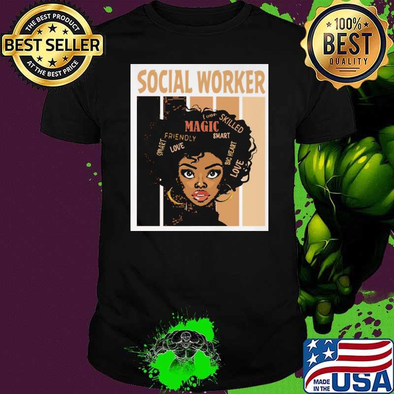 Social Worker Black Women Shirt
