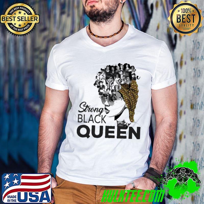 Strong Black Queen Black Roots Shirt Guys V Neck Strong Black Queen Black Roots Shirt Guys V Neck