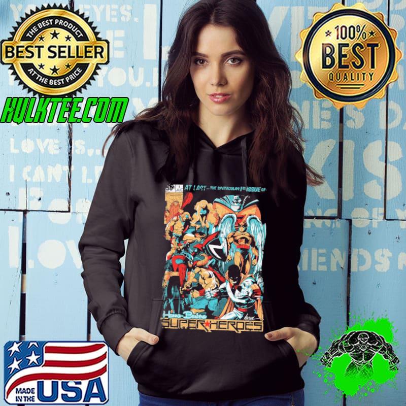 Super HB Heroes Space Ghost Birdman Mightor Blue Falcon Dynomutt Scooby Doo Captain Caveman Atom Ant shirt
