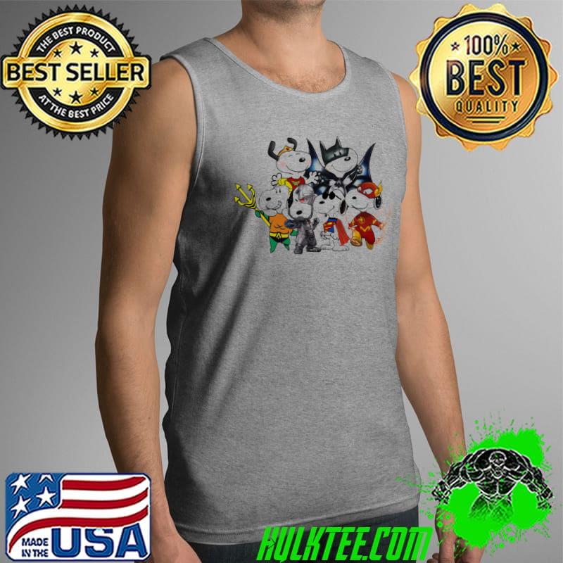Superman Snoopy The Flash Batman Wonder Woman s Tank Top Superman Snoopy The Flash Batman Wonder Woman s Tank Top