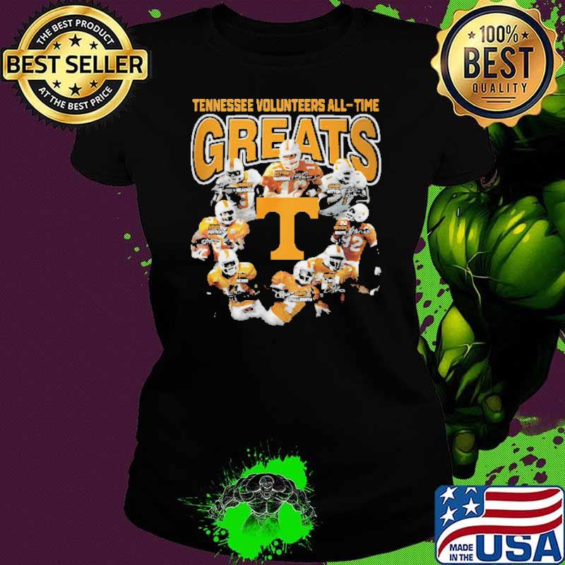 Tennessee Volunteers football All-time Greats Players s Ladies tee Tennessee Volunteers football All-time Greats Players s Ladies tee