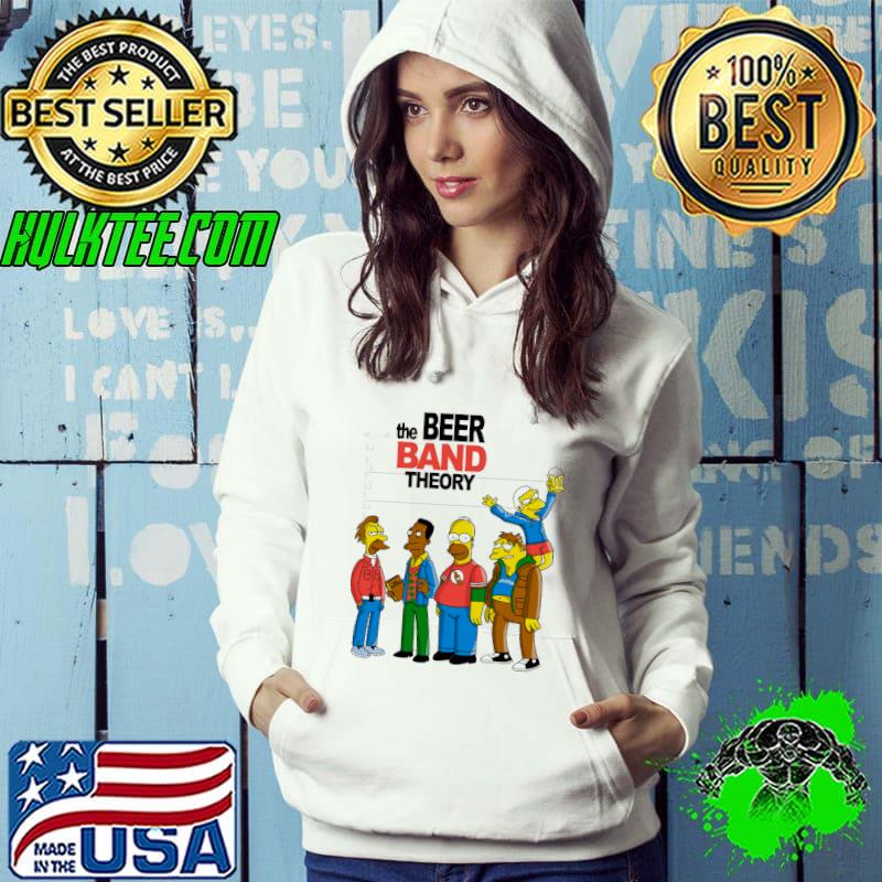 The Beer Band Theory Big Bang Yellow Cartoon Mashup Adult T Shirt