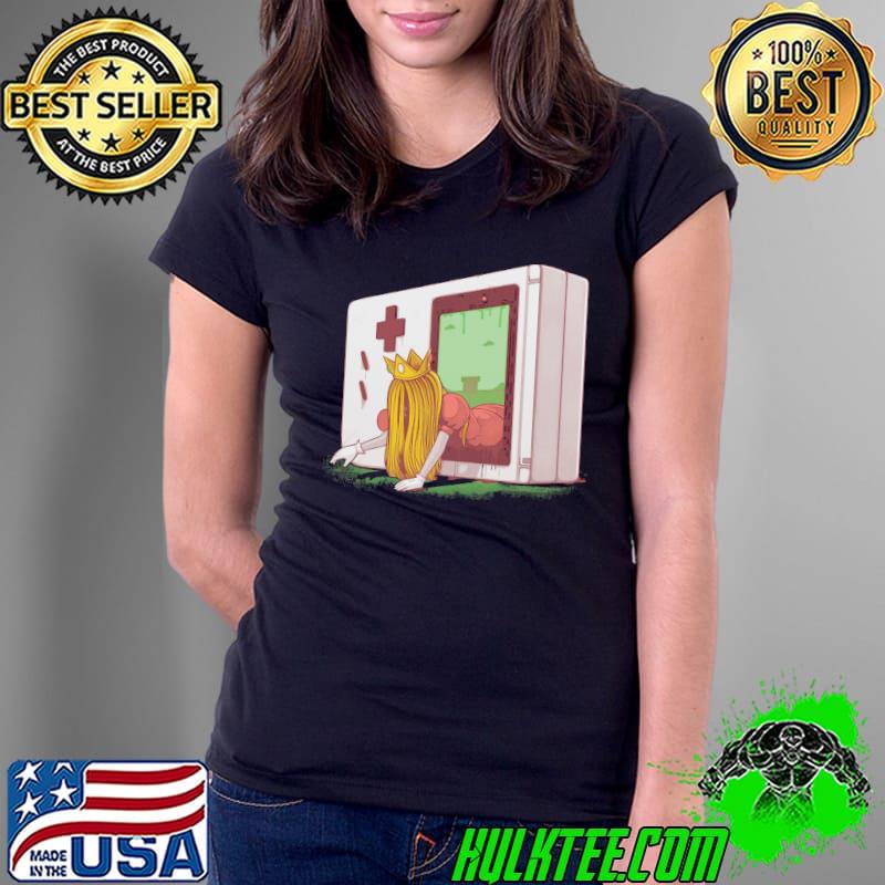 The ghost crawled out of the game console s Ladies Tee The ghost crawled out of the game console s Ladies Tee