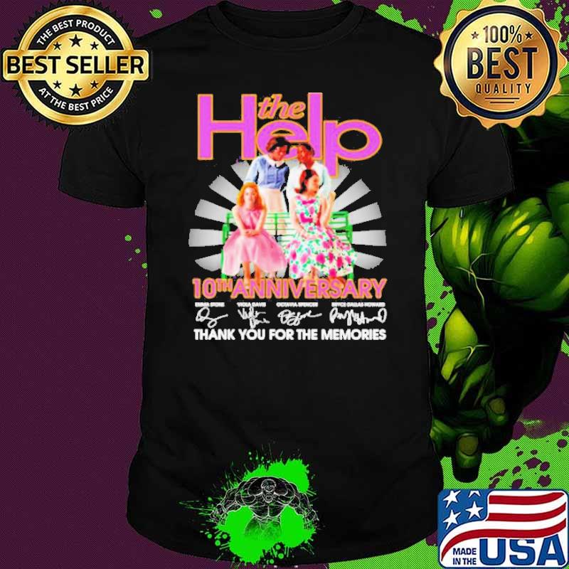 The Help 10th anniversary thank you for the memories signatures shirt The Help 10th anniversary thank you for the memories signatures shirt