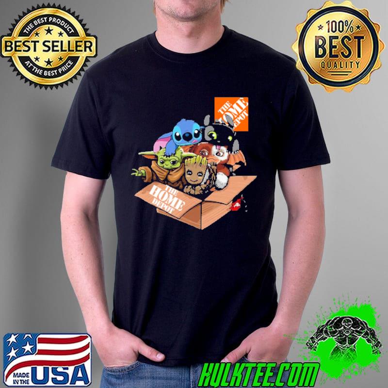 The home depot with baby groot baby yoda baby stitch baby tootless s Unisex The home depot with baby groot baby yoda baby stitch baby tootless s Unisex