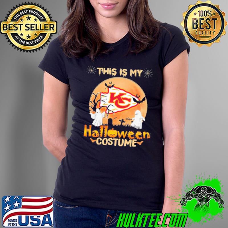 The Kansas City Chiefs Boos This is my Halloween Costume Moon Shirt Ladies Tee The Kansas City Chiefs Boos This is my Halloween Costume Moon Shirt Ladies Tee