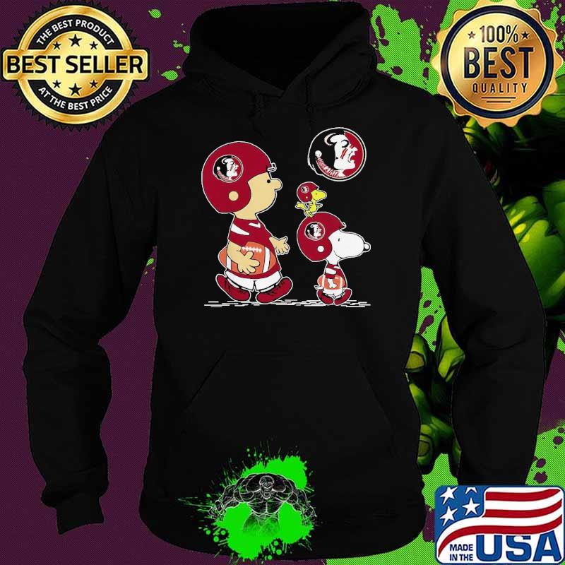 The Peanuts Charlie Brown And Snoopy Woodstock Florida State Seminoles Football Shirt Hoodie The Peanuts Charlie Brown And Snoopy Woodstock Florida State Seminoles Football Shirt Hoodie