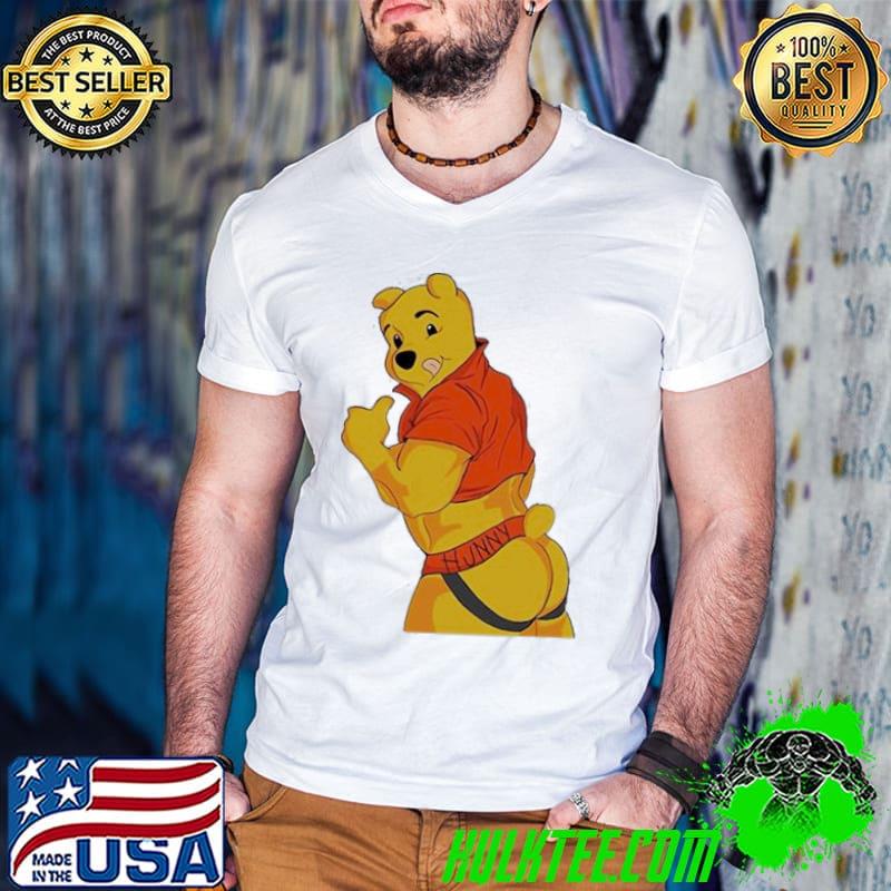 The Pooh hunny Buff Winnie s Guys V Neck The Pooh hunny Buff Winnie s Guys V Neck