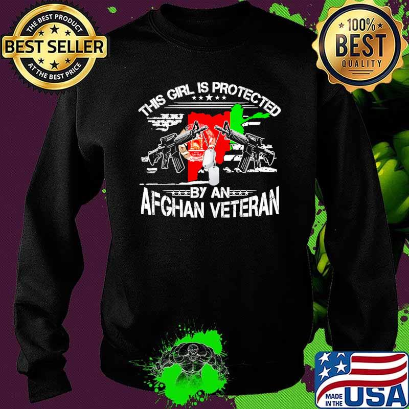 This girl is protected by an afghan veteran flag s Sweater This girl is protected by an afghan veteran flag s Sweater
