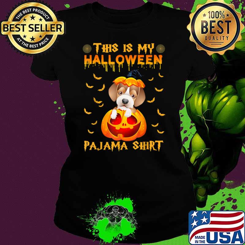 This is my halloween pajama chihuahua pumpkin s Ladies tee This is my halloween pajama chihuahua pumpkin s Ladies tee