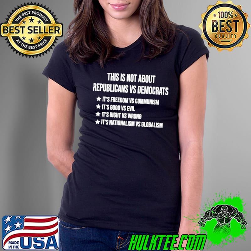 This is not about republicans vs democrats s Ladies Tee This is not about republicans vs democrats s Ladies Tee