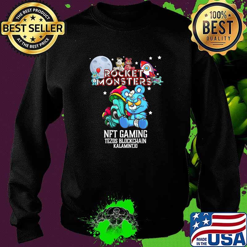 Top rocket monsters nft gaming tezos blockchain kalamint moon T-Shirt Sweater Top rocket monsters nft gaming tezos blockchain kalamint moon T-Shirt Sweater