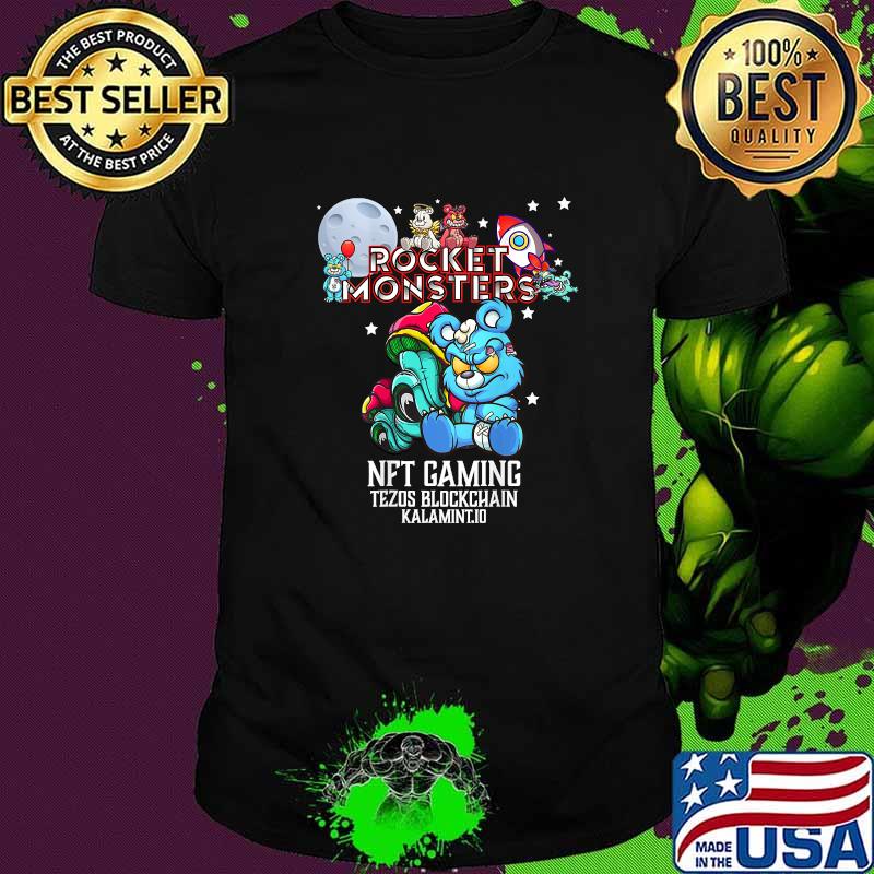Top rocket monsters nft gaming tezos blockchain kalamint moon T-Shirt Top rocket monsters nft gaming tezos blockchain kalamint moon T-Shirt