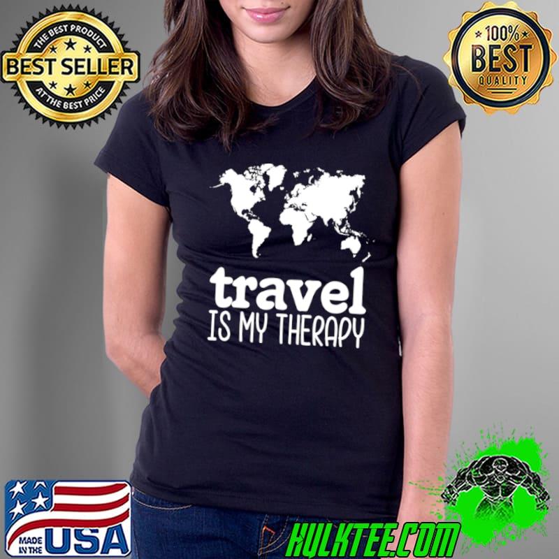 Travel Therapy World Hiking s Ladies Tee Travel Therapy World Hiking s Ladies Tee