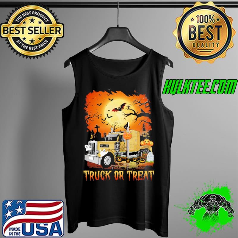 Truck Or Treat Halloween Trucker Shirt Tank Top Truck Or Treat Halloween Trucker Shirt Tank Top