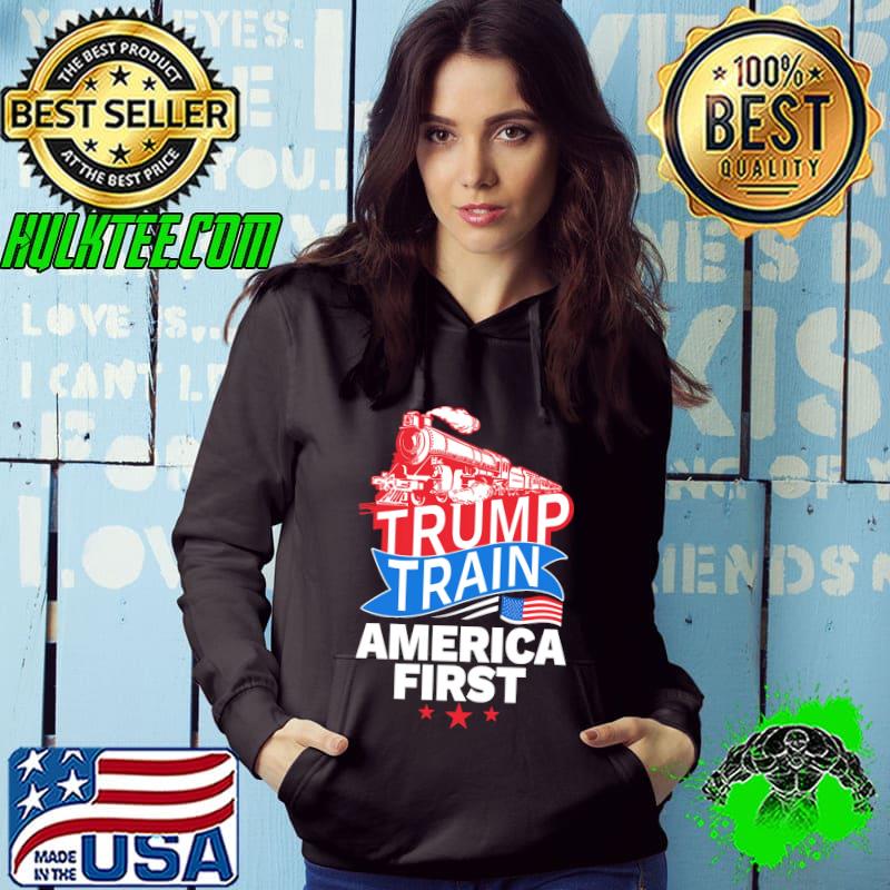 Trump train america first flag shirt