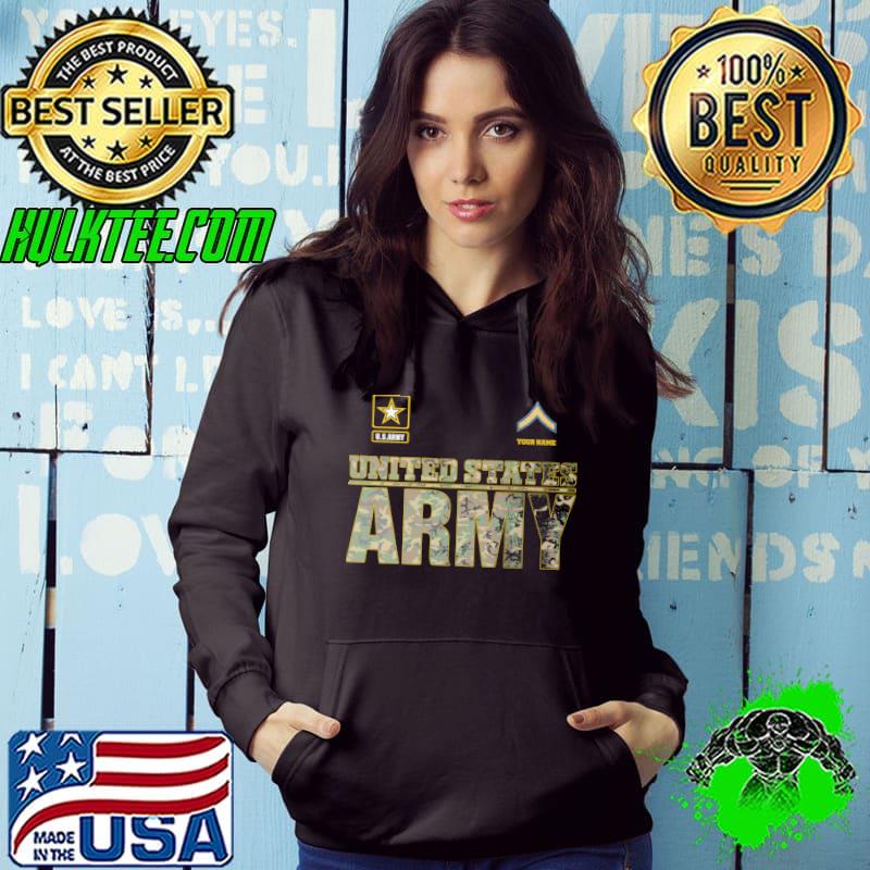 US army your name united states army shirt