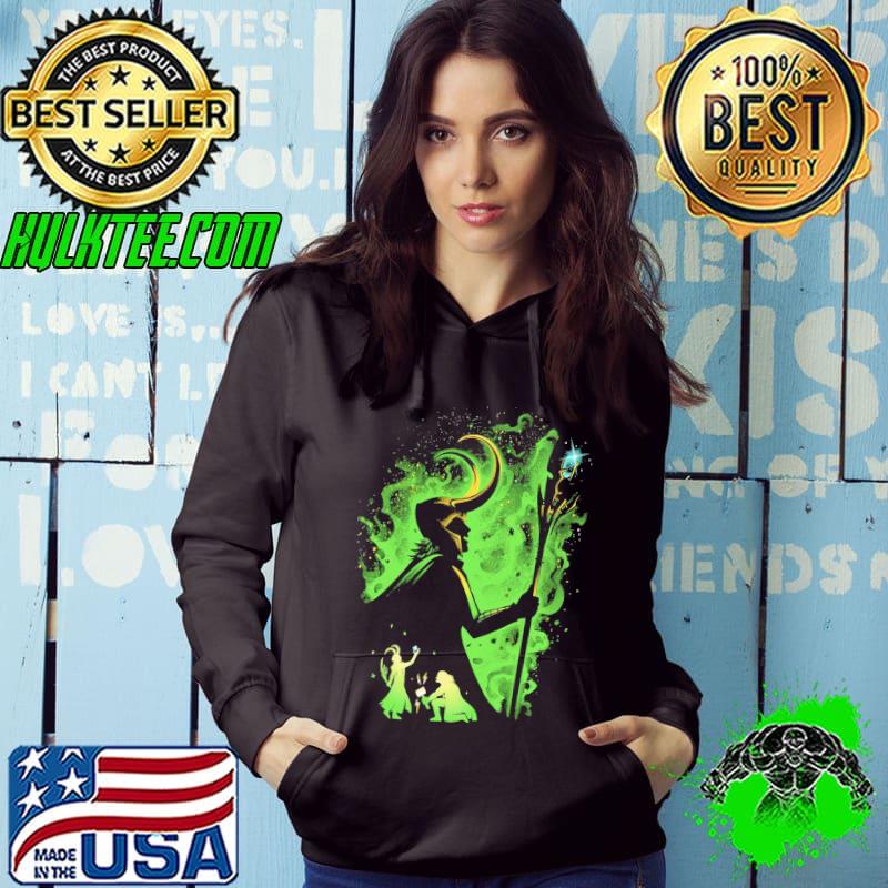 Viking of Mischief Thor kneels with Loki shirt