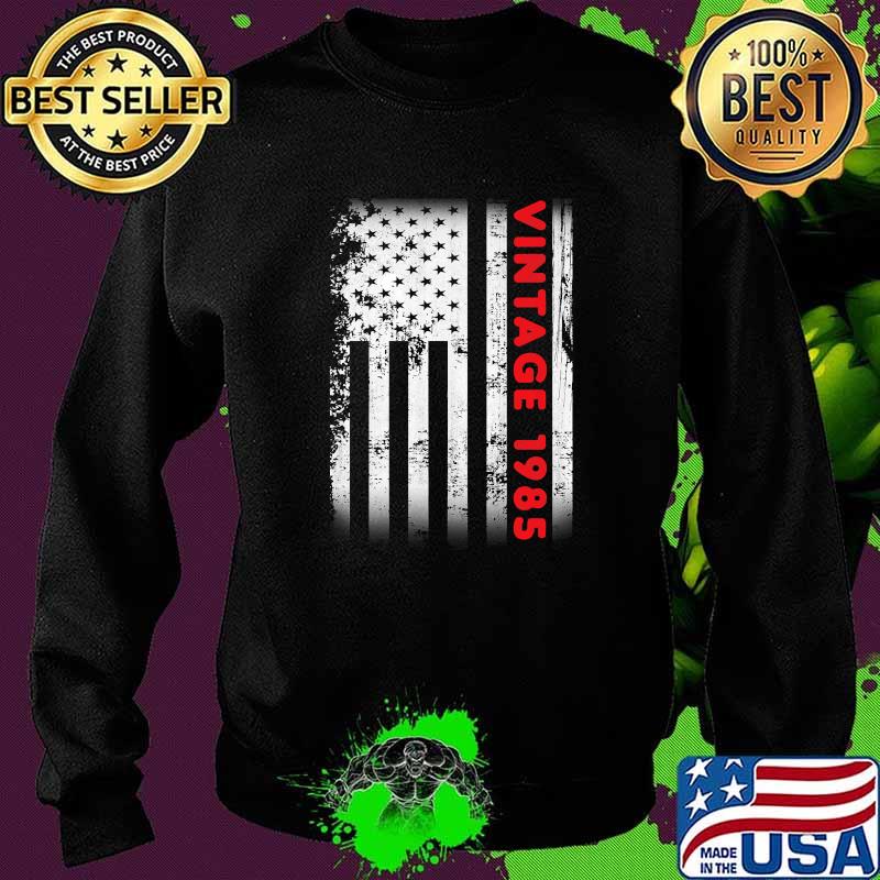 Vintage 1985 37 Year Old American Flag T-Shirt Sweater Vintage 1985 37 Year Old American Flag T-Shirt Sweater
