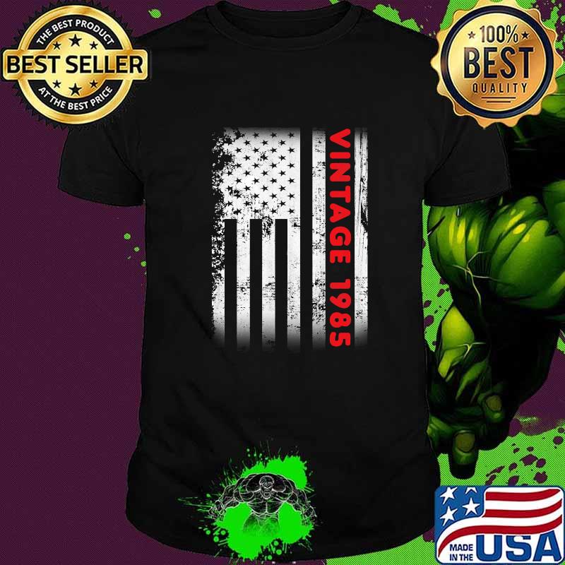 Vintage 1985 37 Year Old American Flag T-Shirt Vintage 1985 37 Year Old American Flag T-Shirt