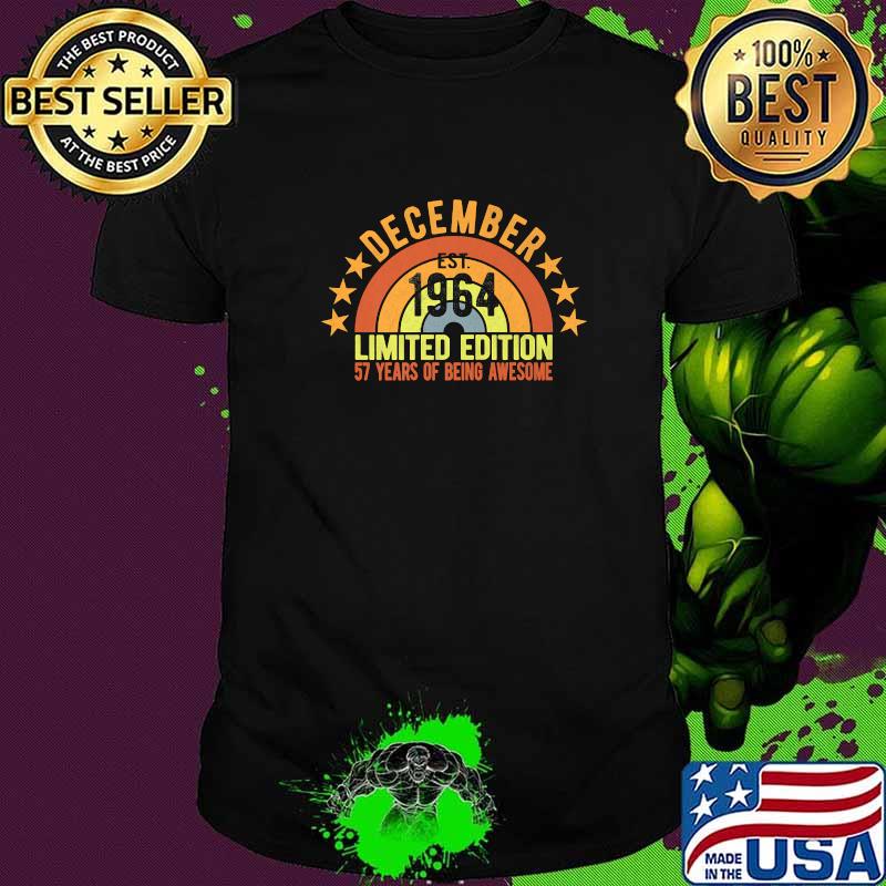 Vintage December 1964 Limited Edition 57th Birthday Party T-Shirt