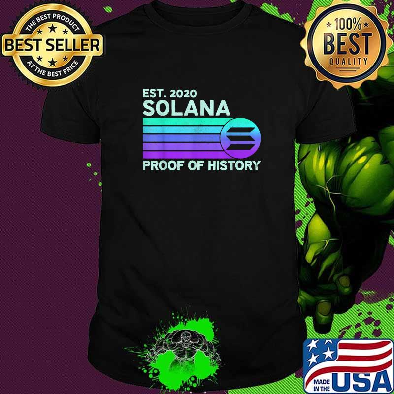 Vintage Solana SOL Crypto Proof of History Solana T-Shirt
