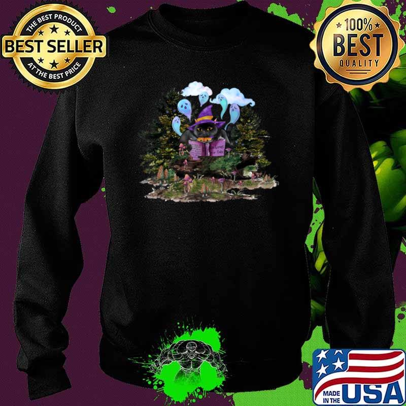 Witchcraft for Cats Reading Book Black Cat Witch Halloween Shirt Sweater Witchcraft for Cats Reading Book Black Cat Witch Halloween Shirt Sweater