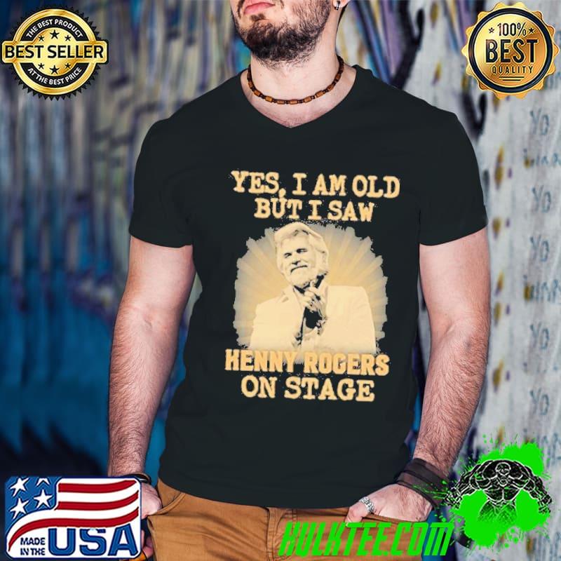 Yes I am old but I saw Kenny Rogers on stage s Guys V Neck Yes I am old but I saw Kenny Rogers on stage s Guys V Neck